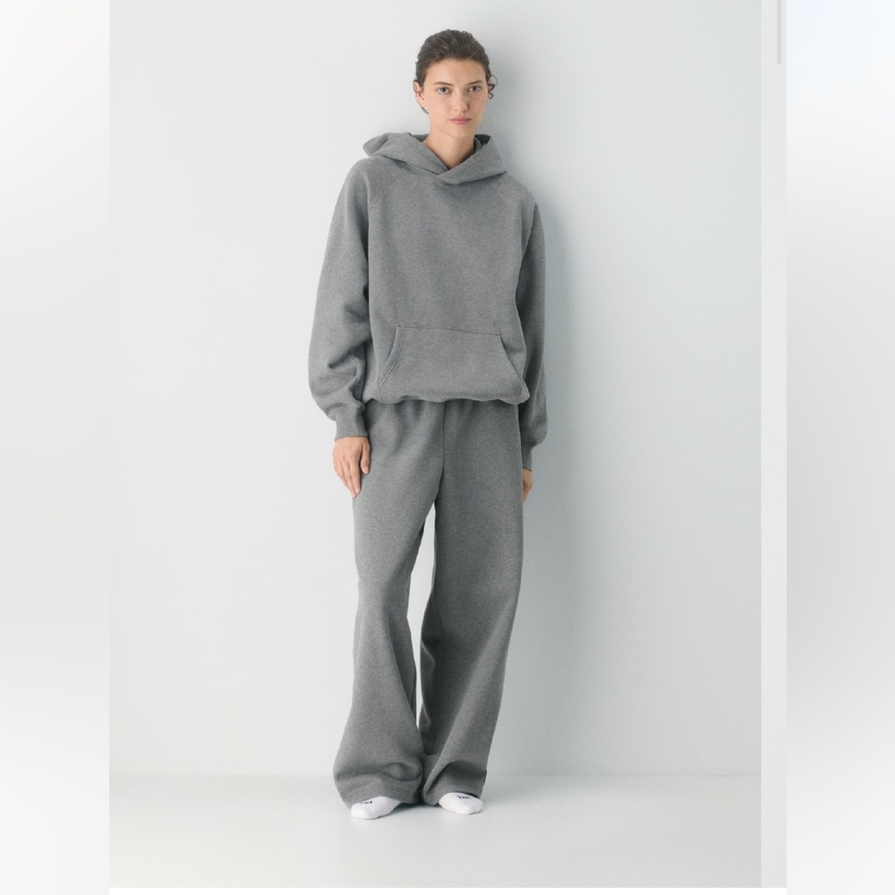 Aritzia Sweatfleece Mega Raglan Hoodie, Small, Faded Black